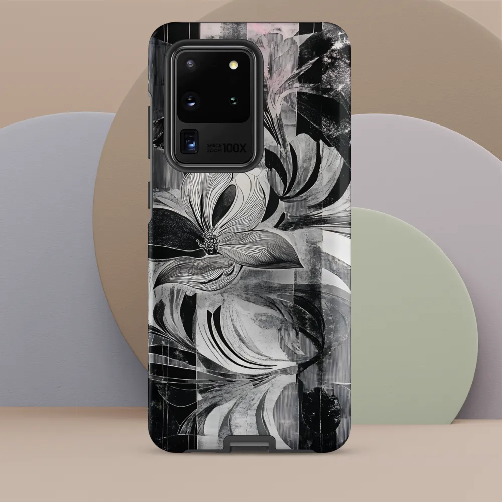 Floral Fusion in Monochrome