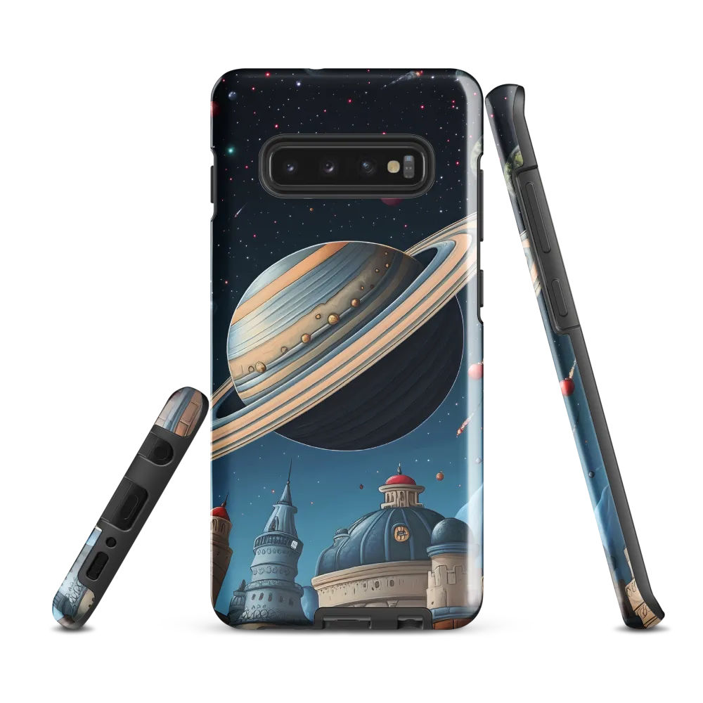 Celestial Cityscape: Wonders of the Cosmos | Phone Case |  S10 Plus | Tough Case | Glossy