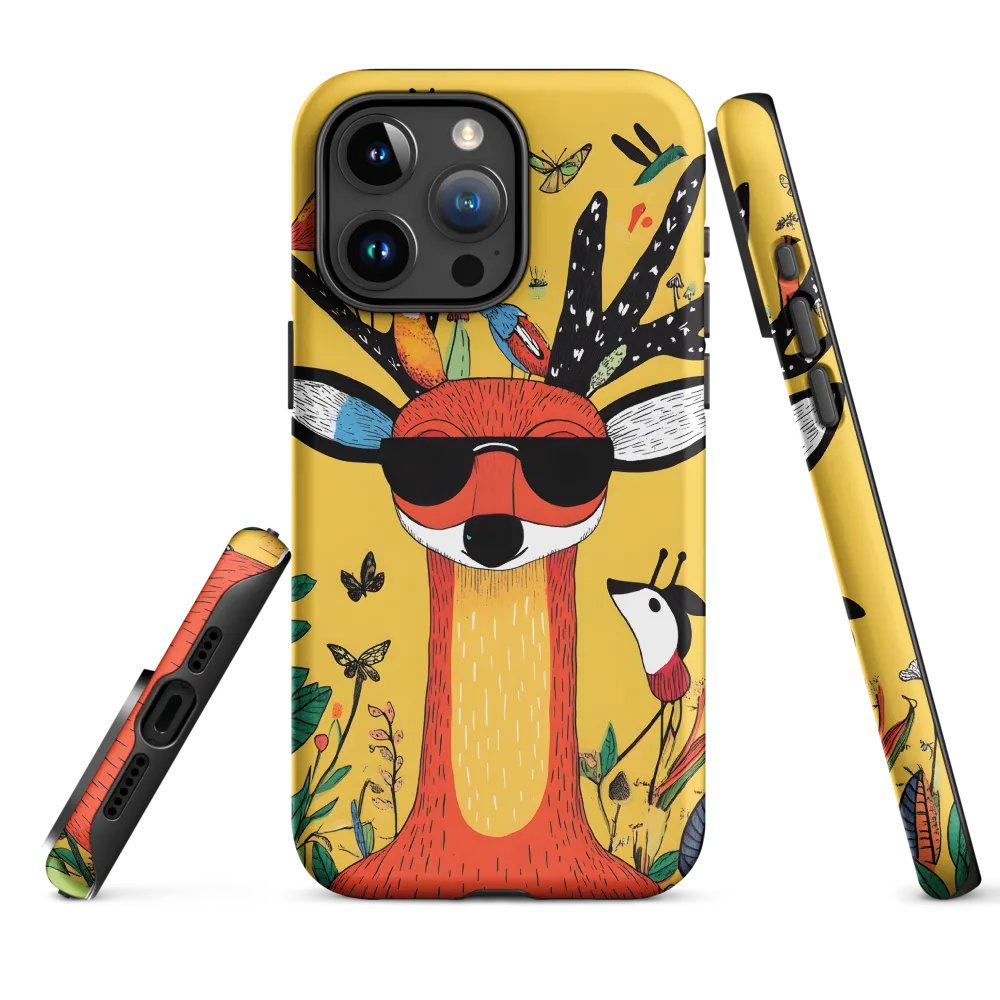 Playful Deer with Sunglasses