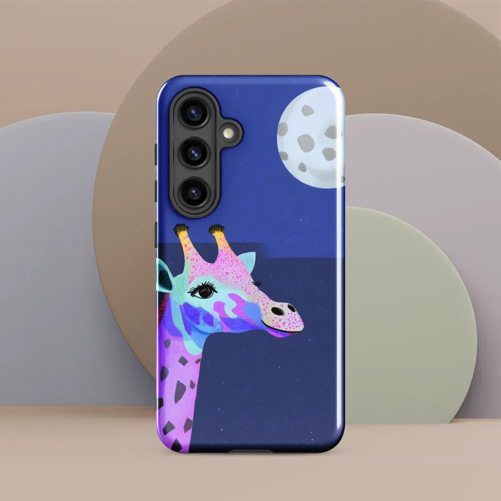 Whimsical Giraffe Under the Stars