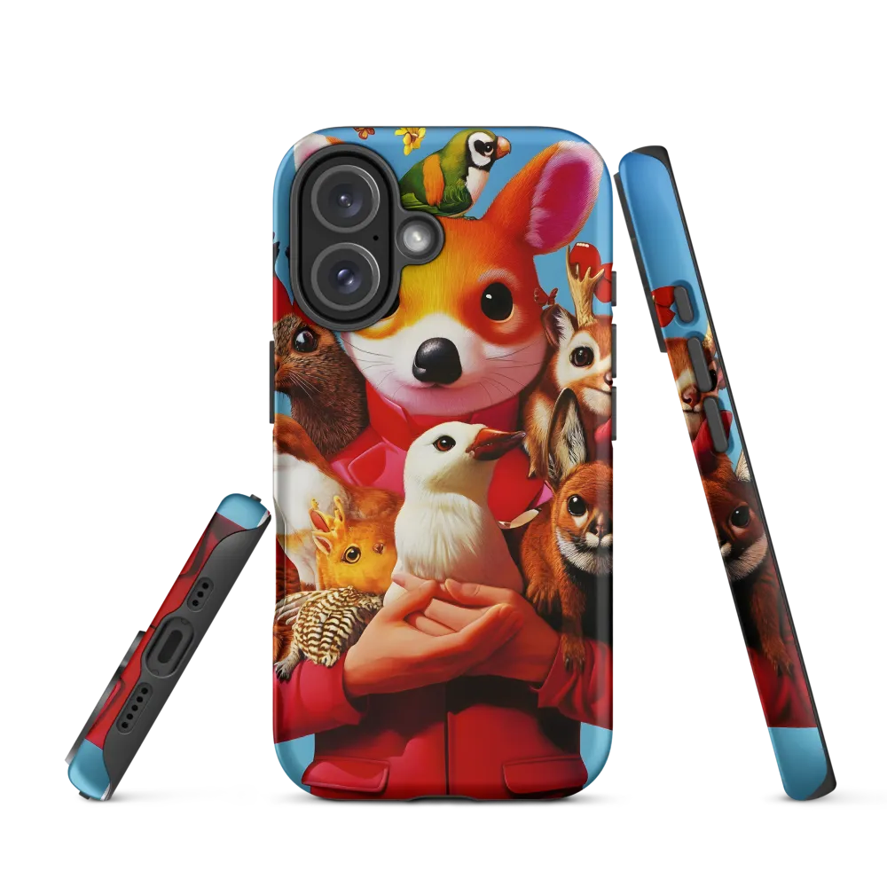 Harmony in Whimsy: A Modern Animal Ensemble | Phone Case