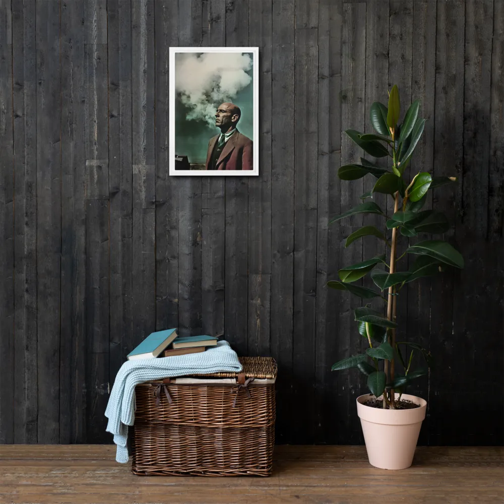 Clouded Thoughts | Canvas with White Frame | 12″×18″