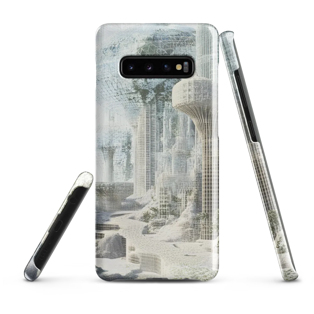 Ethereal Architectures: A Journey into the Future | Phone Case |  S10 Plus | Snap Case | Glossy