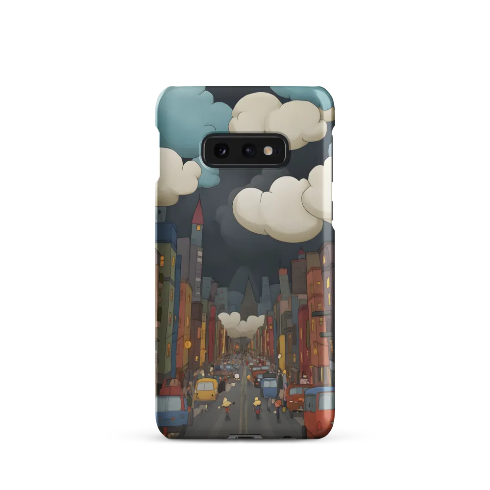 Urban Symphony: A City Awakens at Dusk | Phone Case |  S10e | Snap Case | Matte