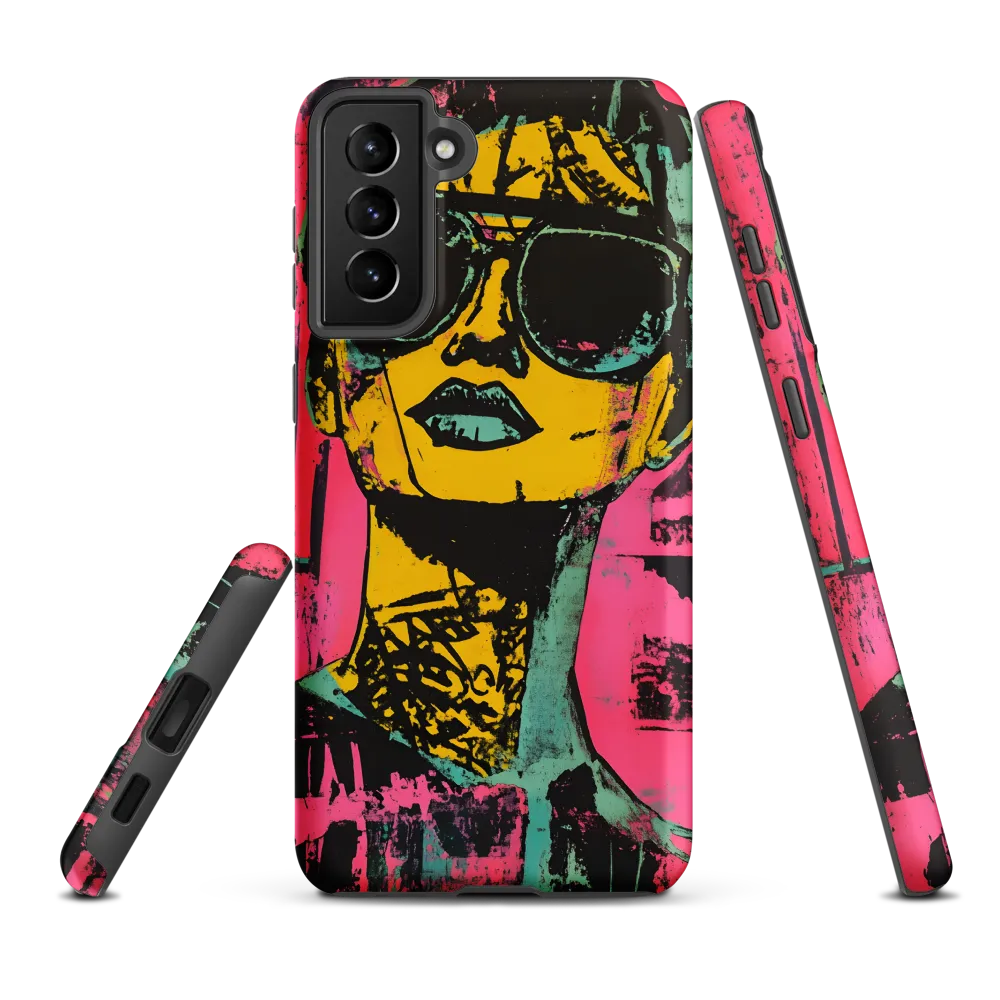 Confident Portrait in Neon Colors
