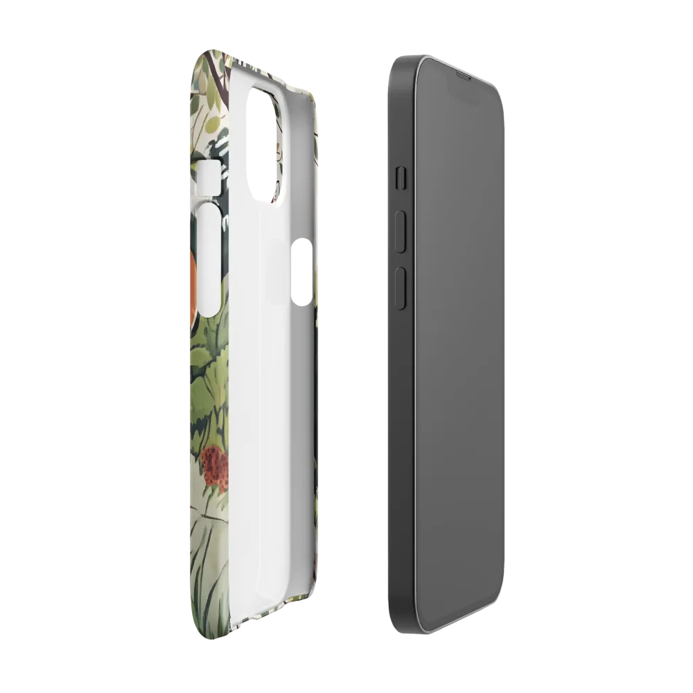 Whispers of the Forest: An Illustrated Fox | Phone Case |  13 | Snap Case | Matte
