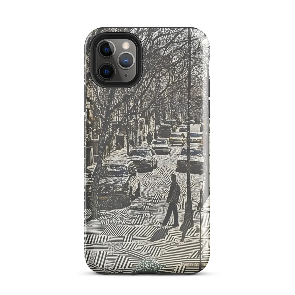 Urban Solitude: A Geometric Journey | Phone Case |  11 Pro Max | Tough Case | Glossy