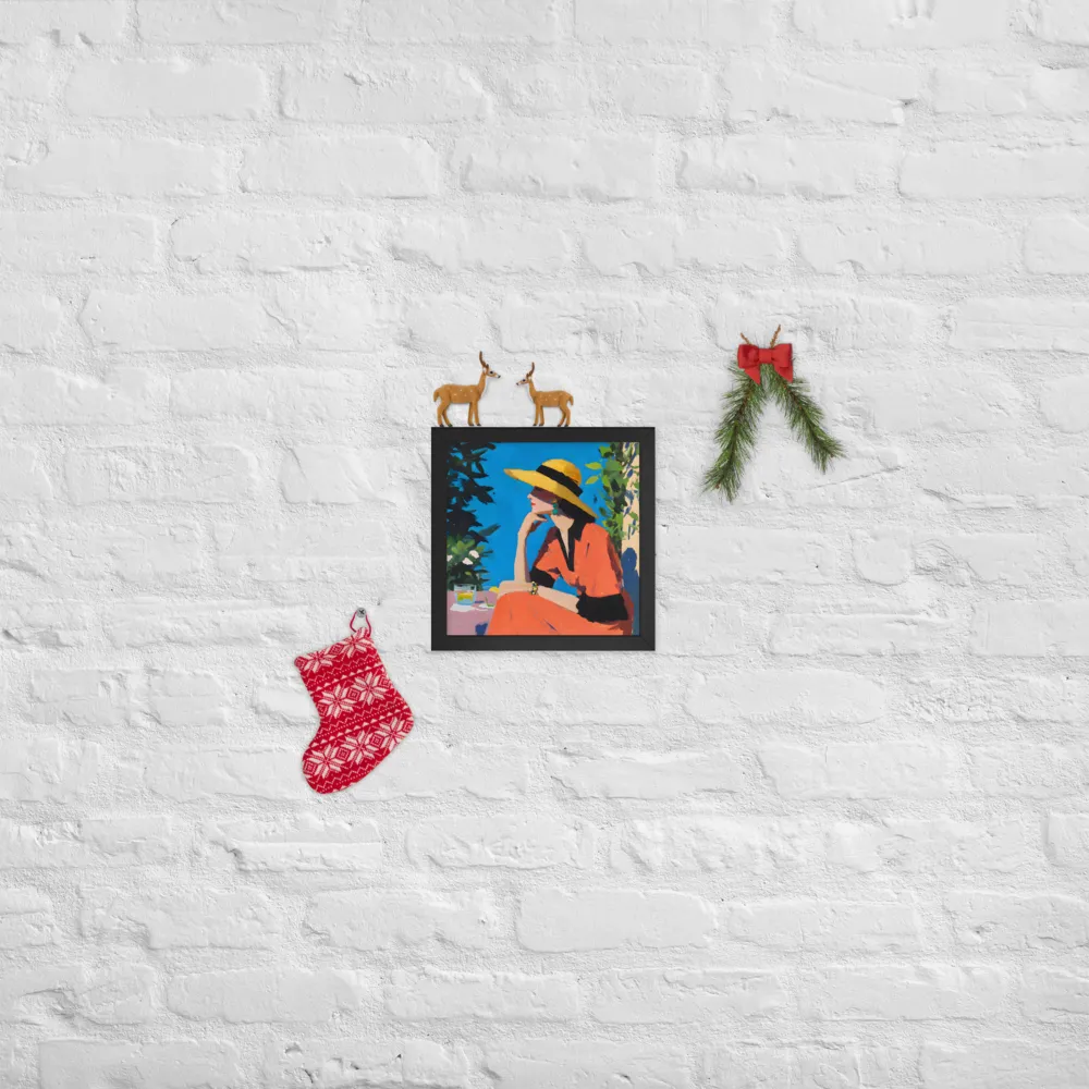 Sunlit Profile 
 Poster with Black Frame | 10″x 10″