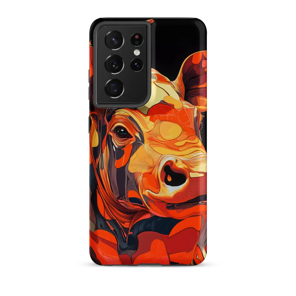 Modern Serenade: The Vibrant Cow