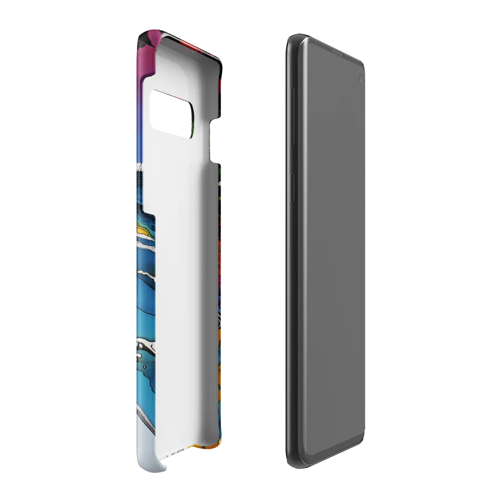 Ethereal Flow: A Psychedelic Landscape | Phone Case |  S10 Plus | Snap Case | Glossy