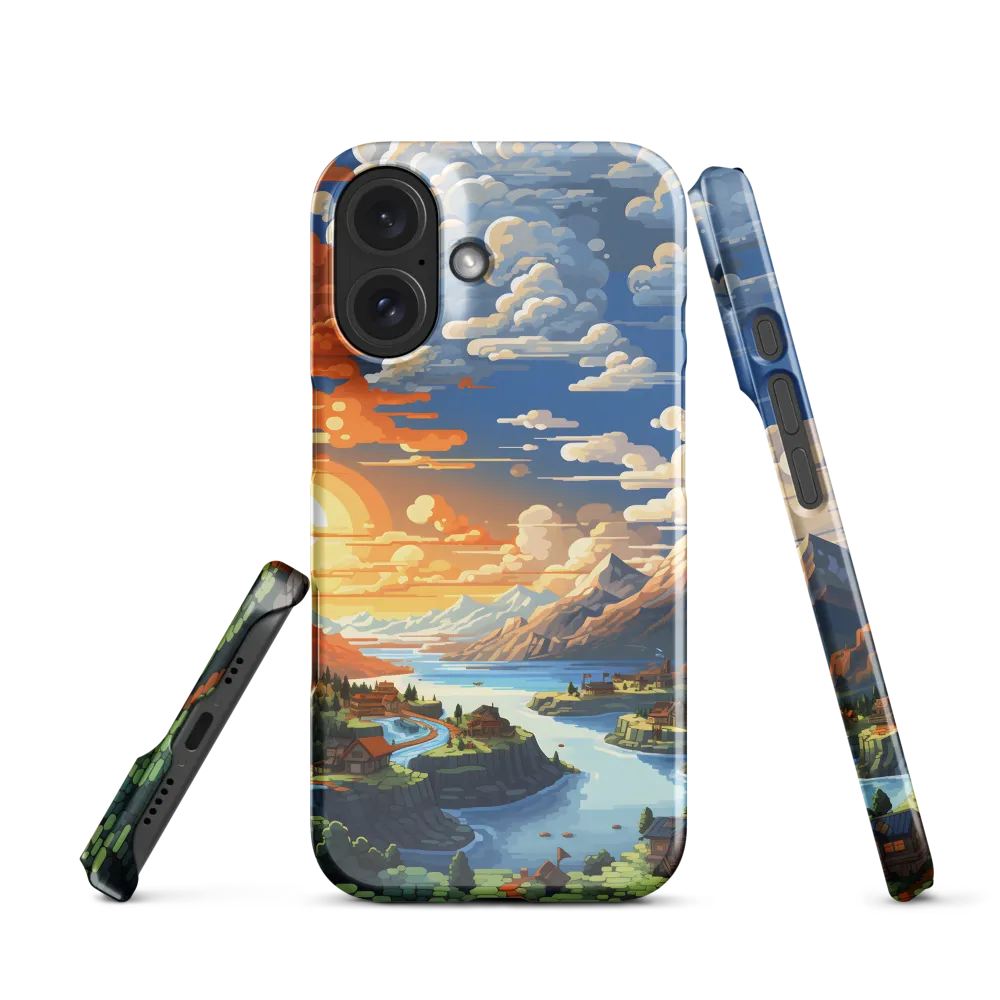 Tranquil Sunset Over Serene Landscape | Phone Case |  16 | Snap Case | Glossy