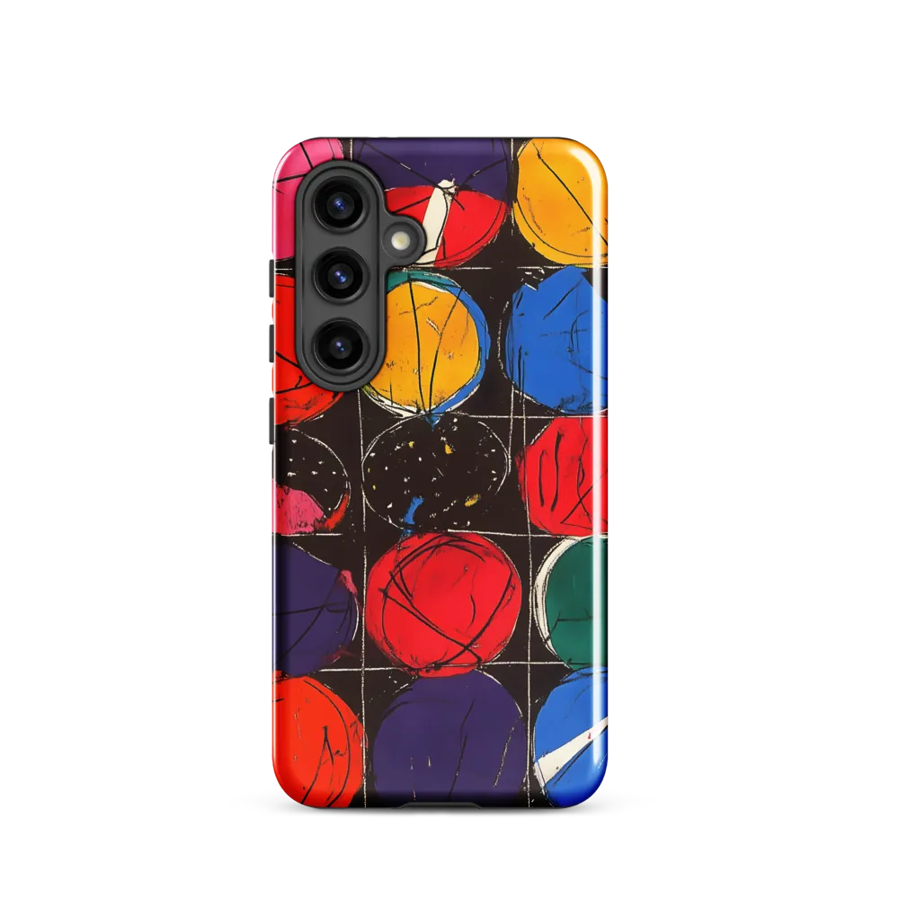 Colorful Circles in Abstract Harmony | Phone Case |  S24 | Tough Case | Glossy