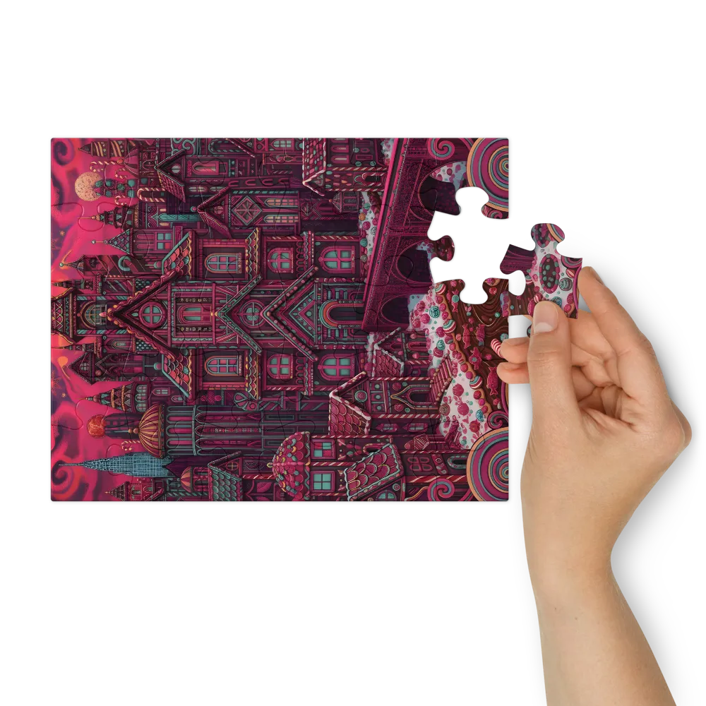 Gingerbread City 
 Jigsaw Puzzle in Tin Box