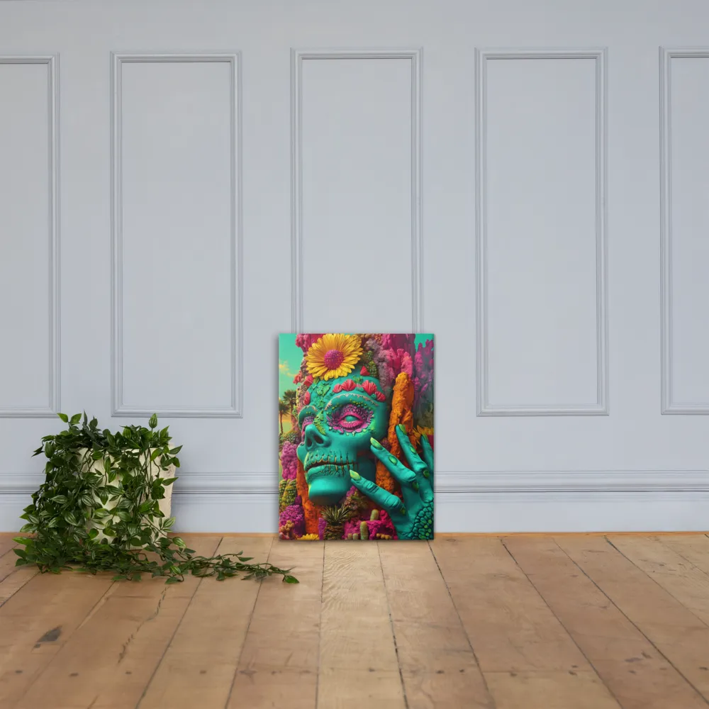 Ethereal Skull Garden | Canvas | 18″×24″