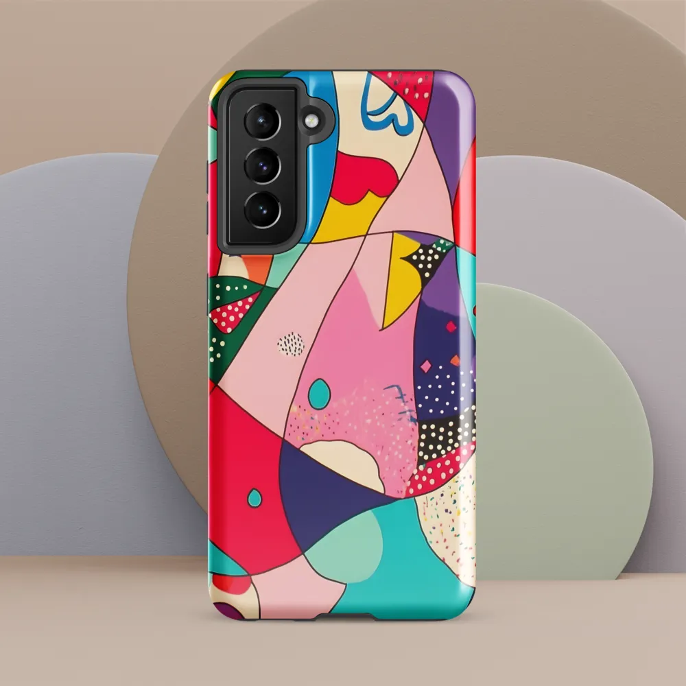 Playful Geometry in Color | Phone Case |  S21 FE | Tough Case | Glossy