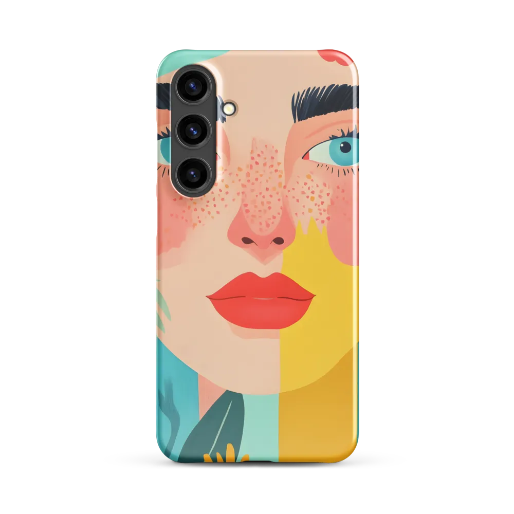 Floral Serenity: A Modern Portrait