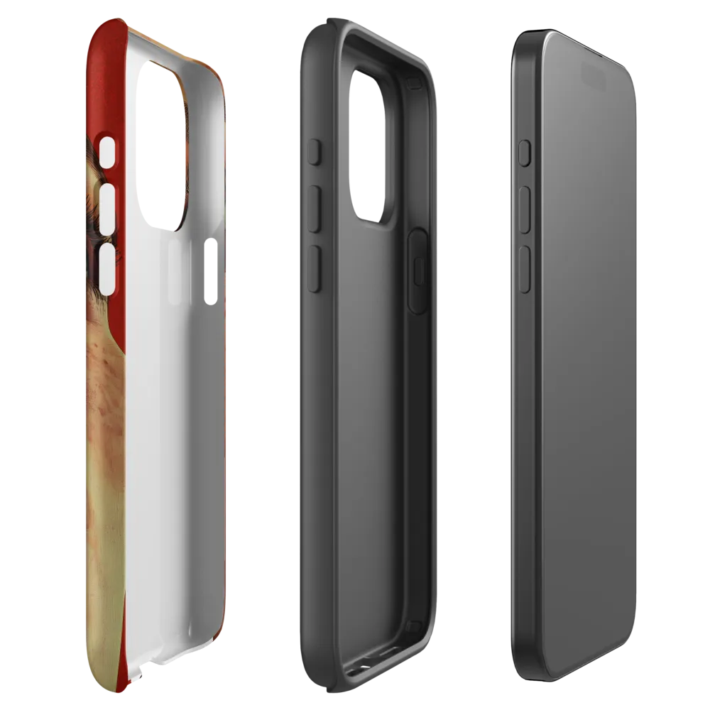 Red Intensity: A Portrait of Elegance