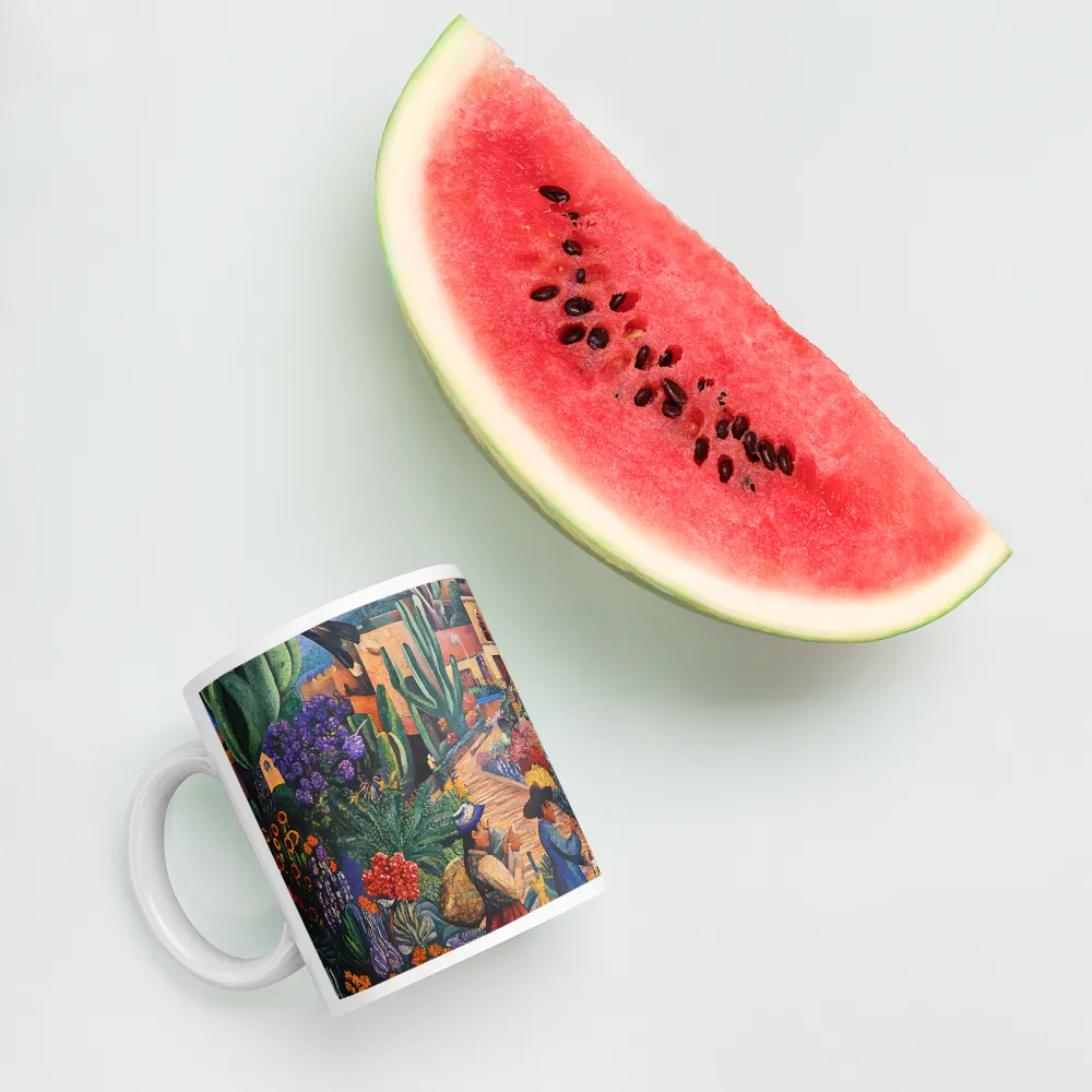 A Mosaic Journey Through Colorful Landscapes | Mugs | Multiple Sizes & Colors