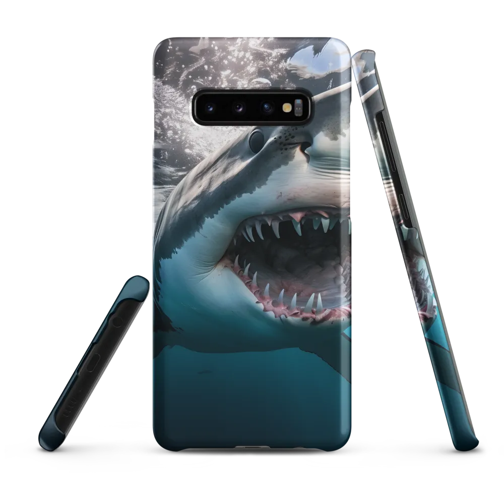 Majesty of the Ocean: The Great White Shark | Phone Case |  S10 Plus | Snap Case | Matte