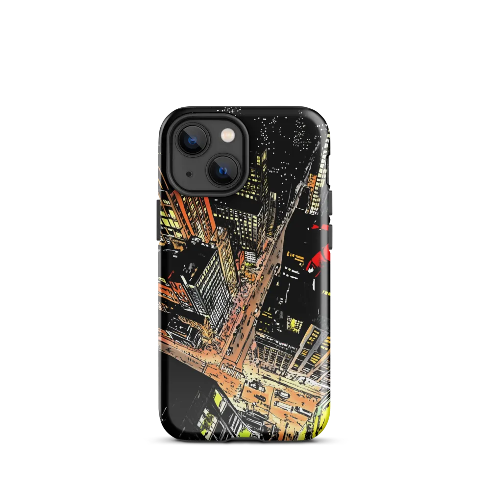 Urban Nightscape: A Bird's-eye View