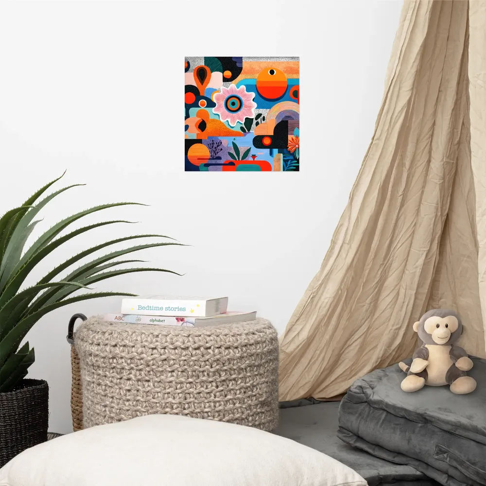 Blooming Geometry 
 Poster | 12″x 12″