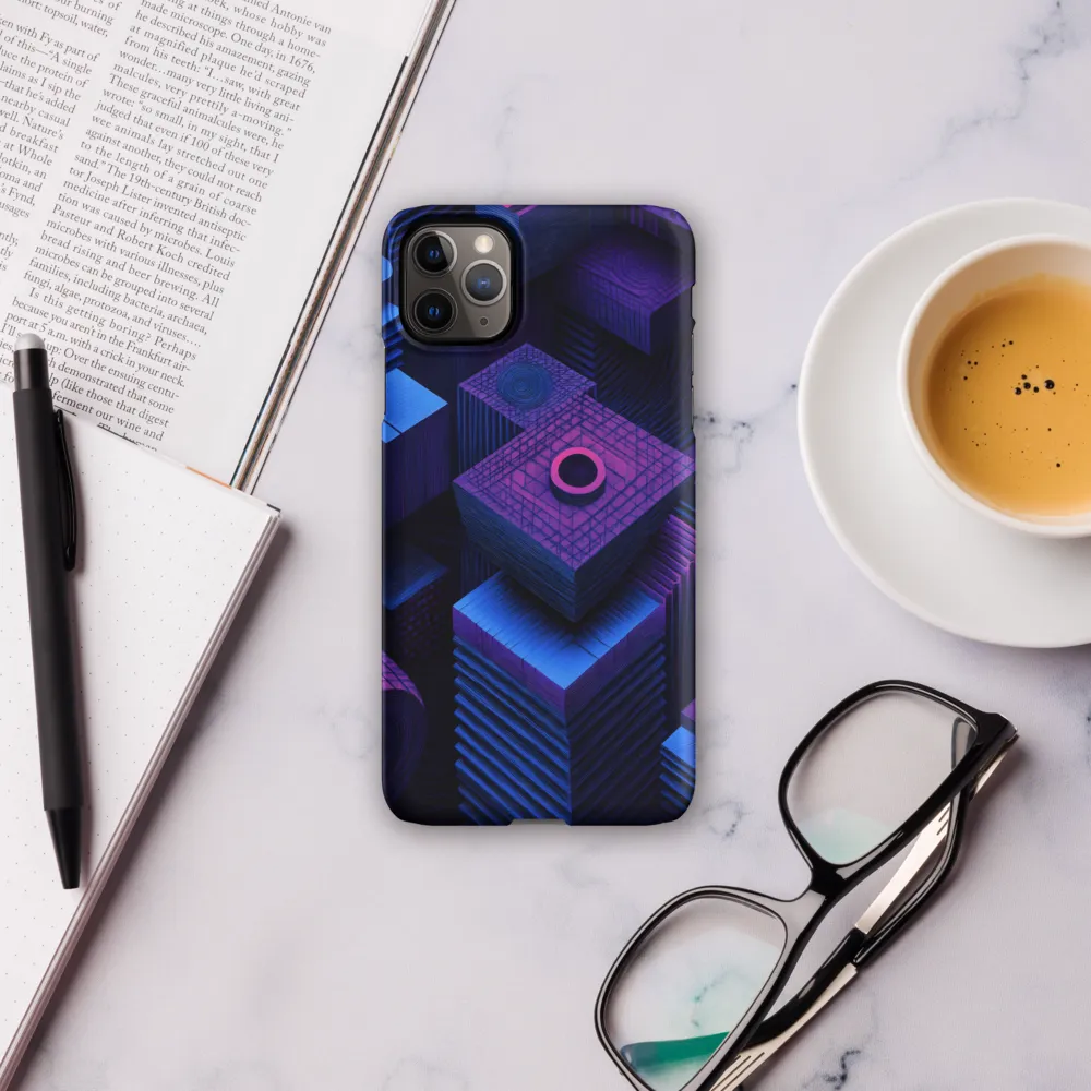 Geometric Dreams in Blue and Purple
