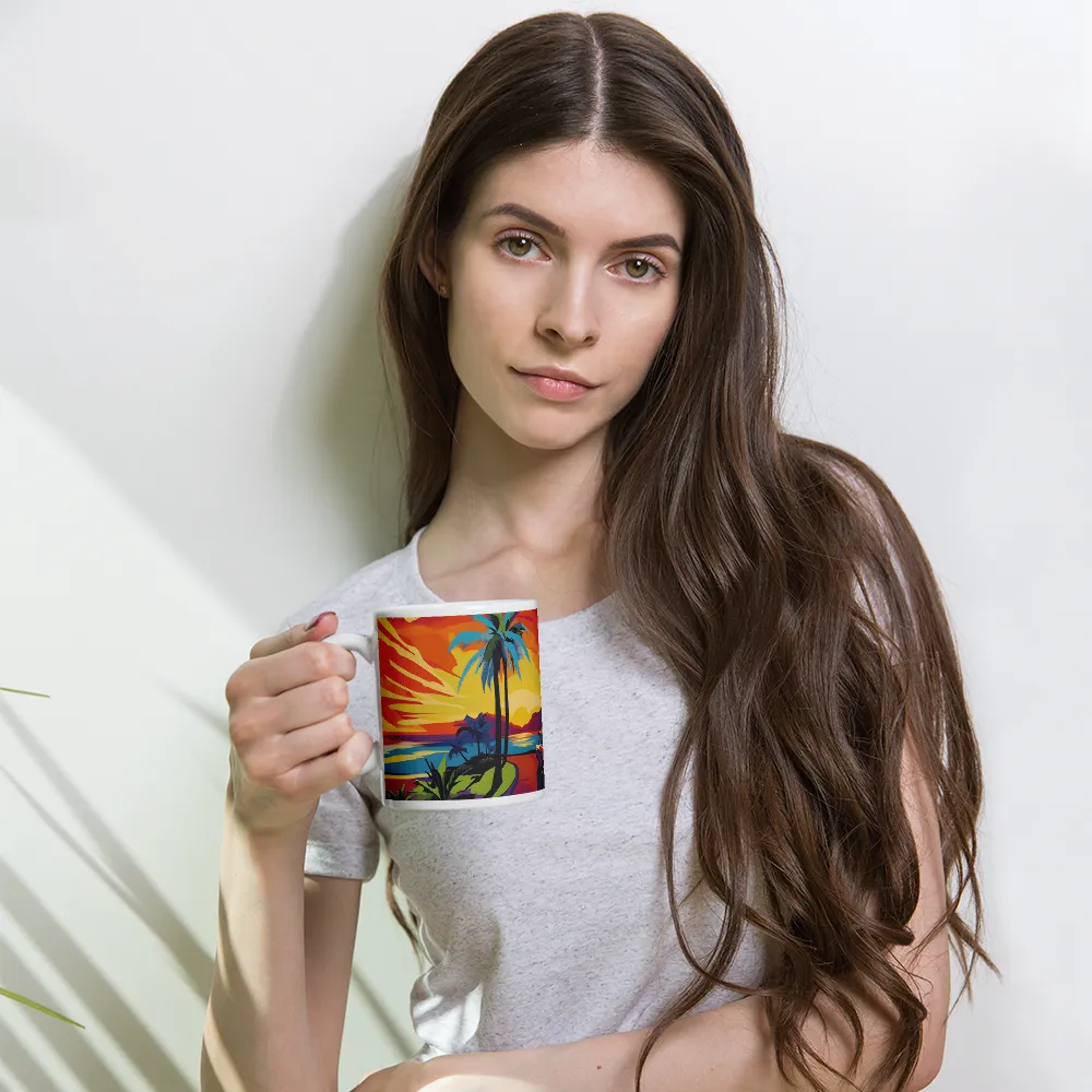 Sunset Drive | Mug with White inside | 11 oz