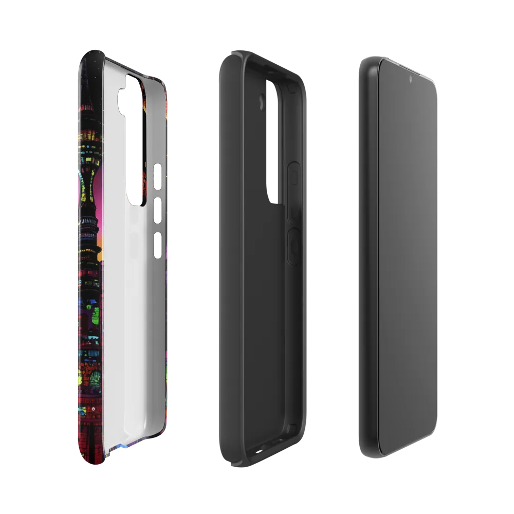 Futuristic Cityscape at Dusk | Phone Case |  S22 | Tough Case | Glossy