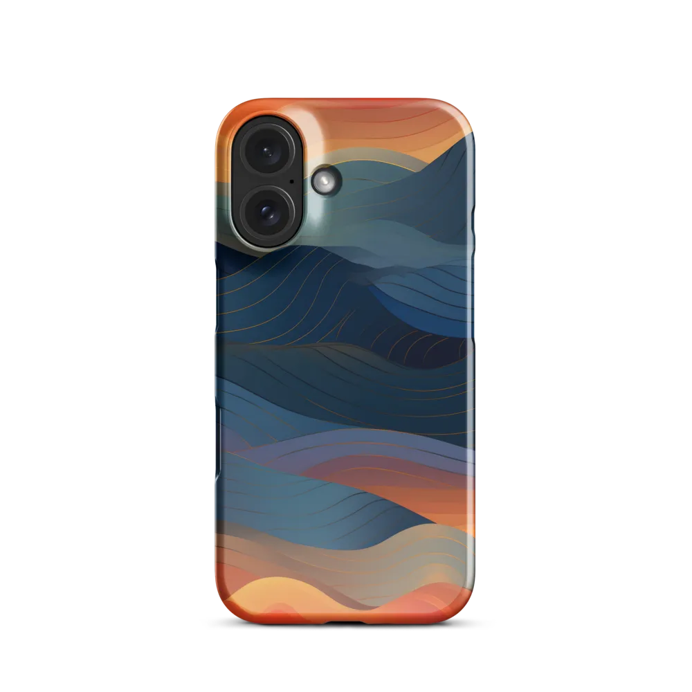 Harmonious Waves at Dusk | Phone Case |  16 | Snap Case | Glossy