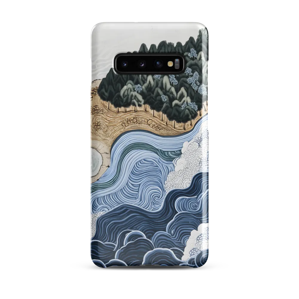 Oceanic Harmony: A Tranquil Landscape | Phone Case |  S10 Plus | Snap Case | Glossy