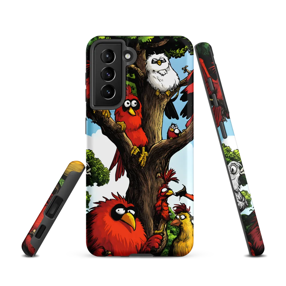 Whimsical Avian Gathering