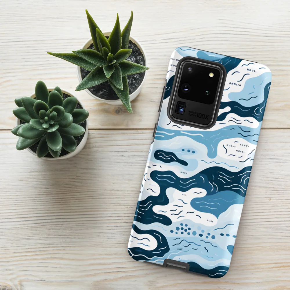 Flowing Waters: An Abstract Journey | Phone Case |  S20 Ultra | Tough Case | Matte