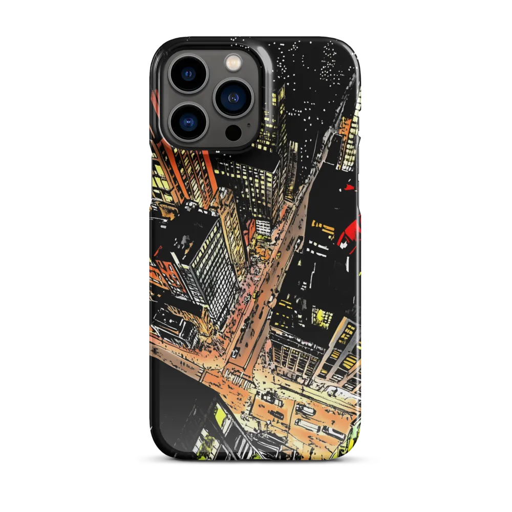 Urban Nightscape: A Bird's-eye View