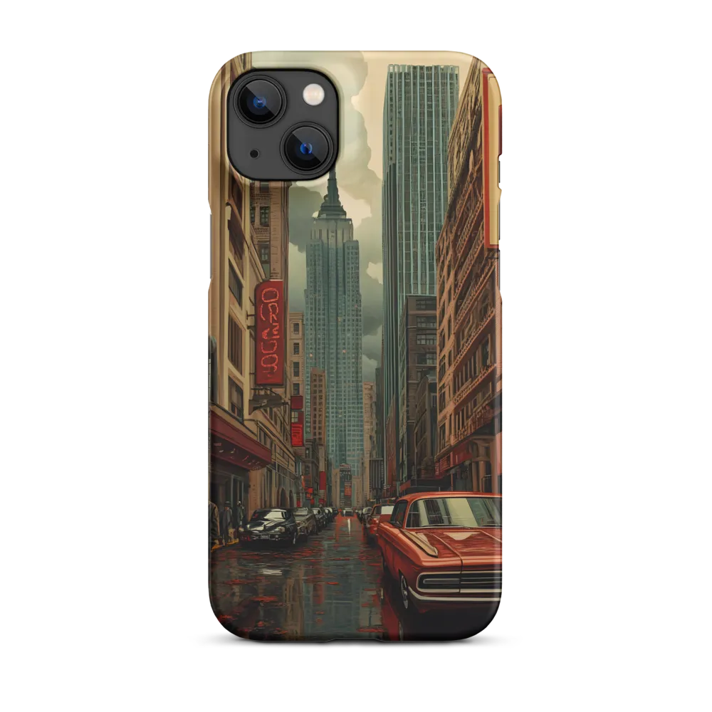 Nostalgic Cityscape: Reflections of a Forgotten Era | Phone Case |  14 Plus | Snap Case | Matte