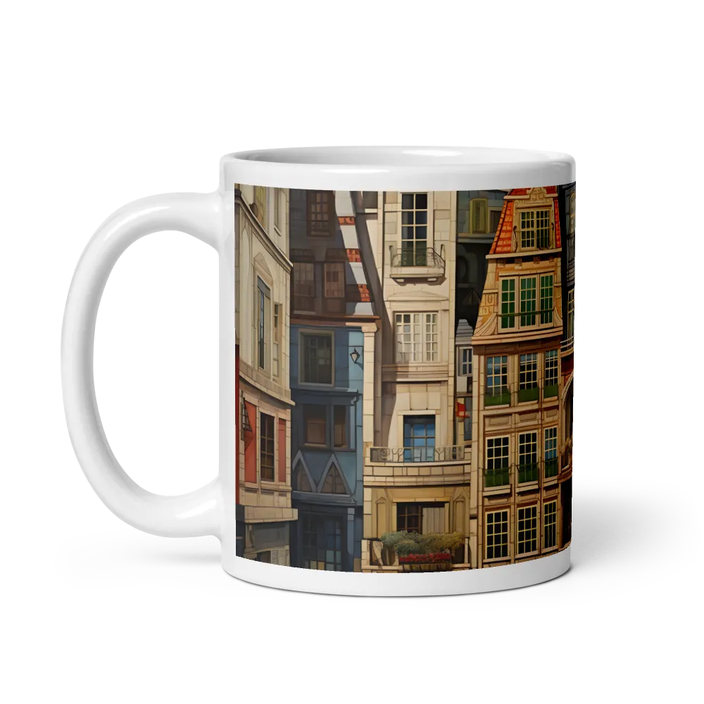 Charming Facades: A Tribute to Urban Living | Mugs | Multiple Sizes & Colors