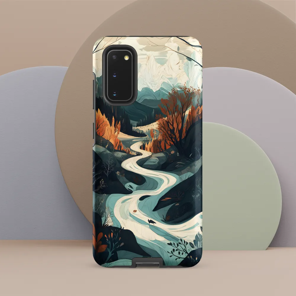 Winding Serenity: A Digital Landscape