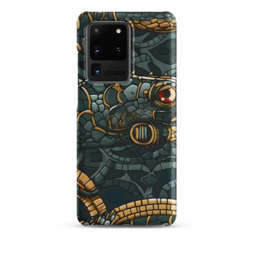 Reptilian Elegance: A Digital Art Nouveau Tapestry