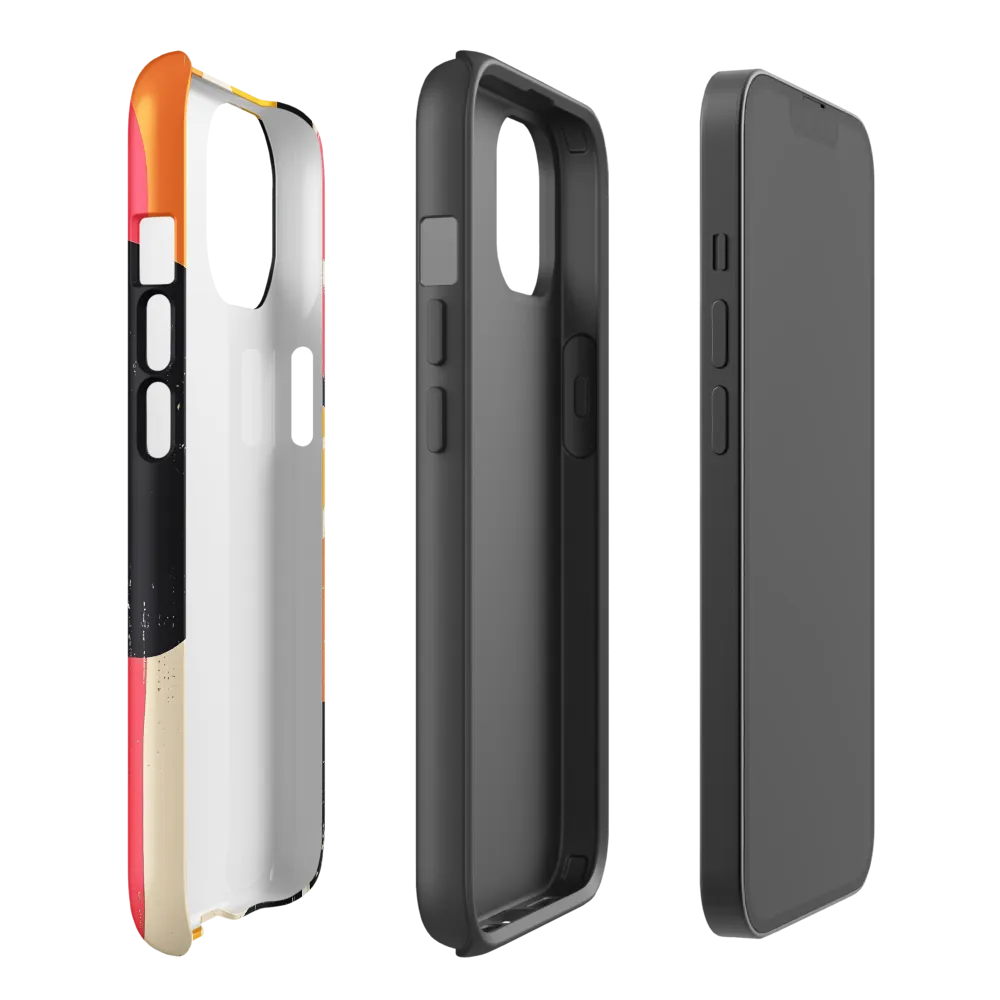 Colorful Curves: Numbers in Harmony | Phone Case |  14 | Tough Case | Glossy