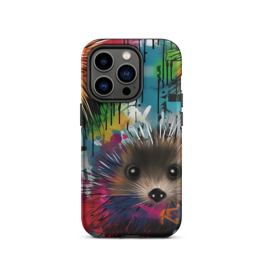 Whimsical Hedgehogs in a Kaleidoscopic Wonderland | Phone Case |  14 Pro | Tough Case | Matte