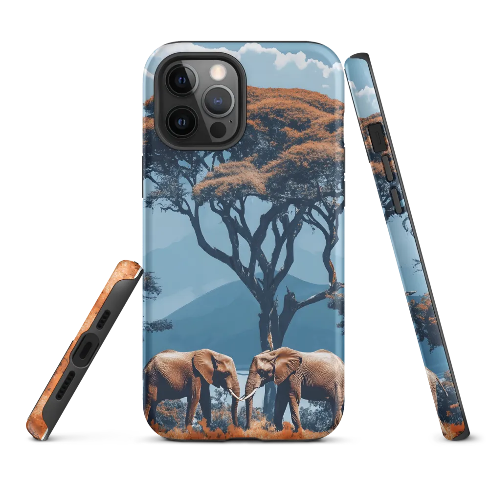 Elephants Amidst Serenity