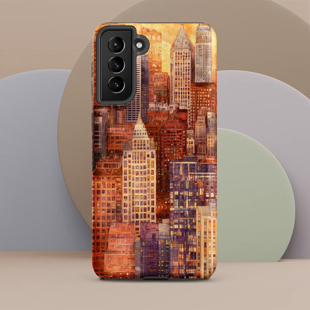 Golden Hour Over the City | Phone Case |  S21 Plus | Tough Case | Matte