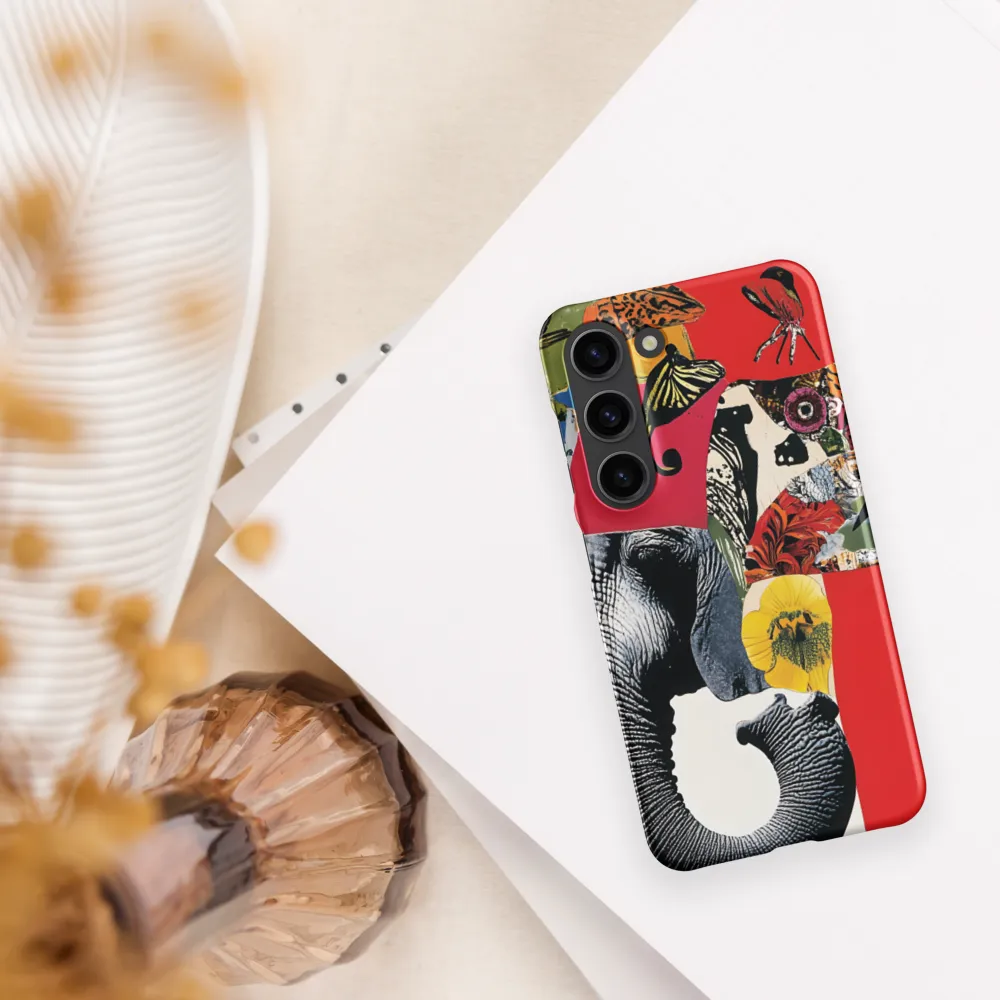 Whimsical Elephant: A Vibrant Collage of Life