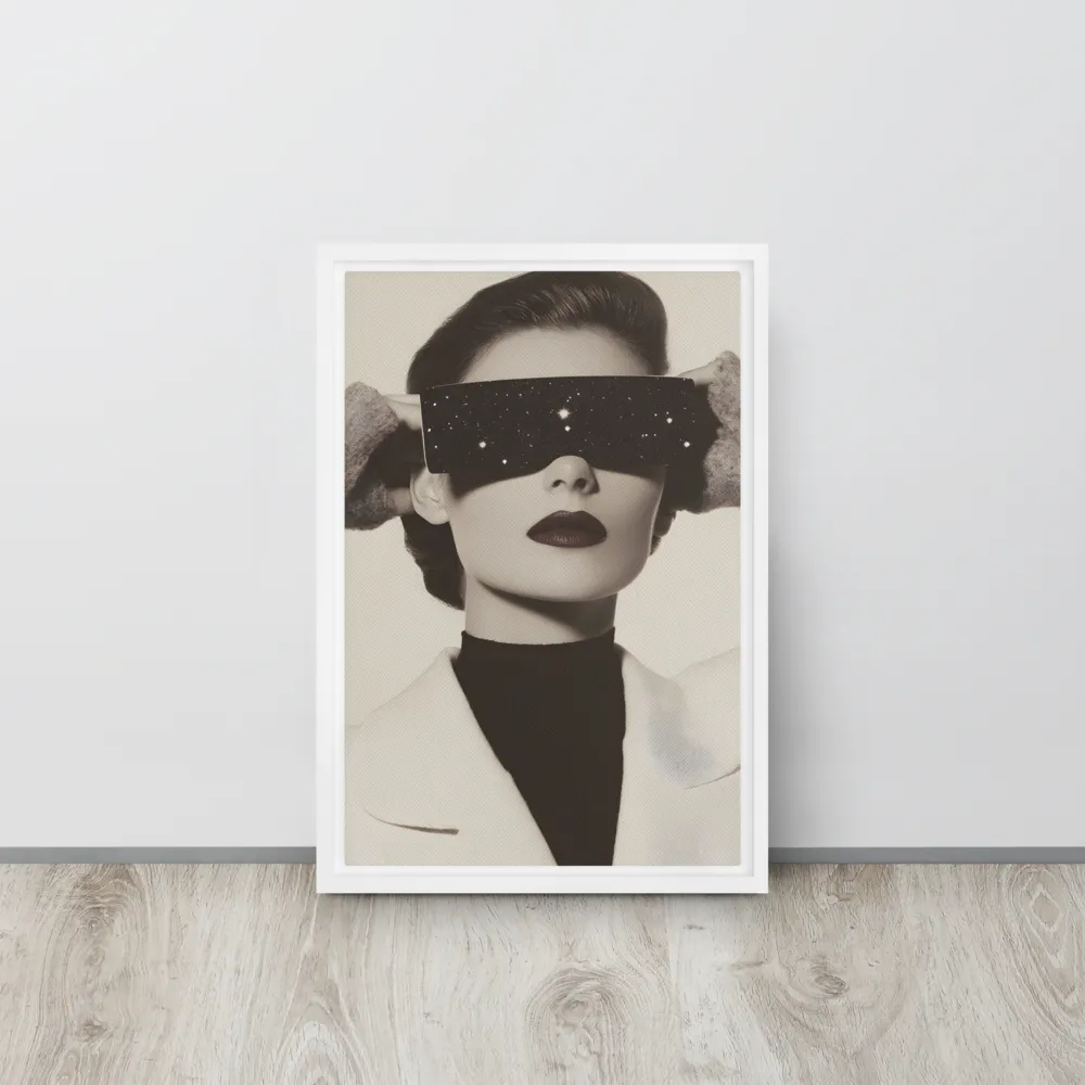 Celestial Elegance | Canvas with White Frame | 12″×18″