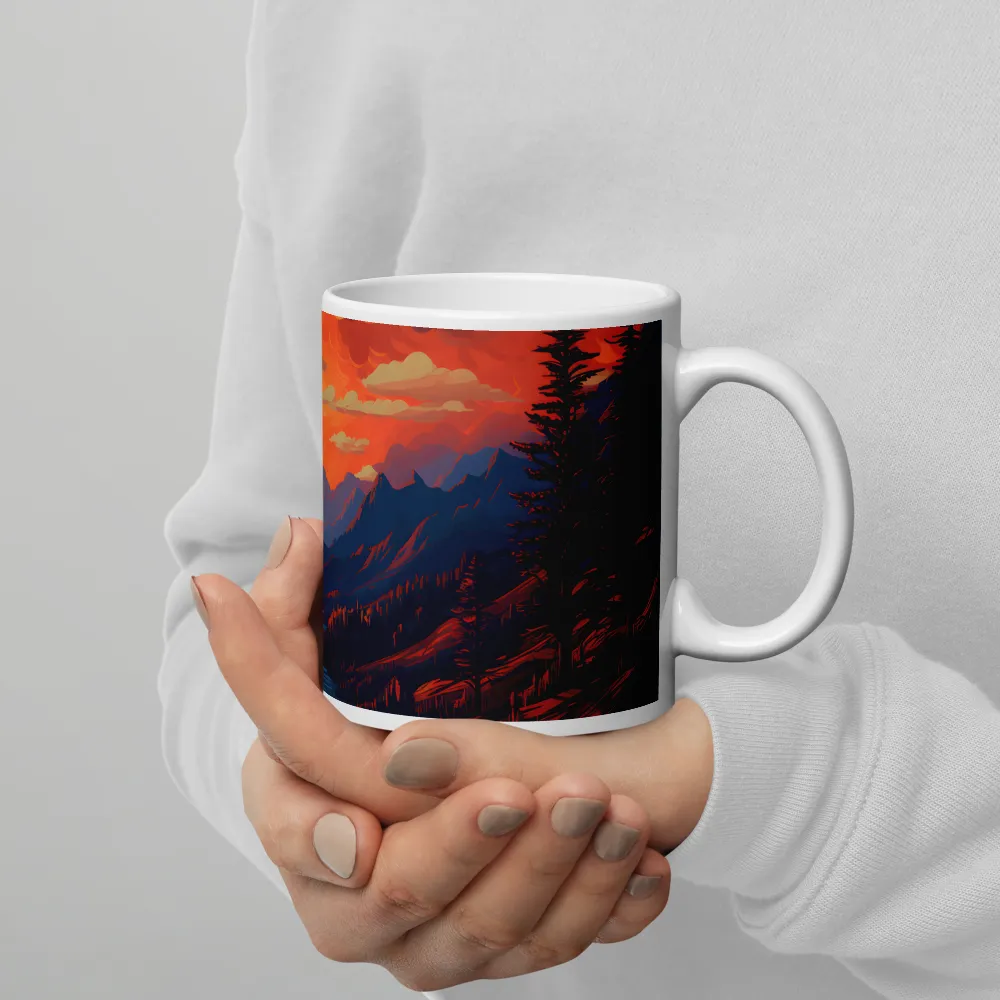 Ethereal Evening: A Digital Dusk | Mugs | Multiple Sizes & Colors