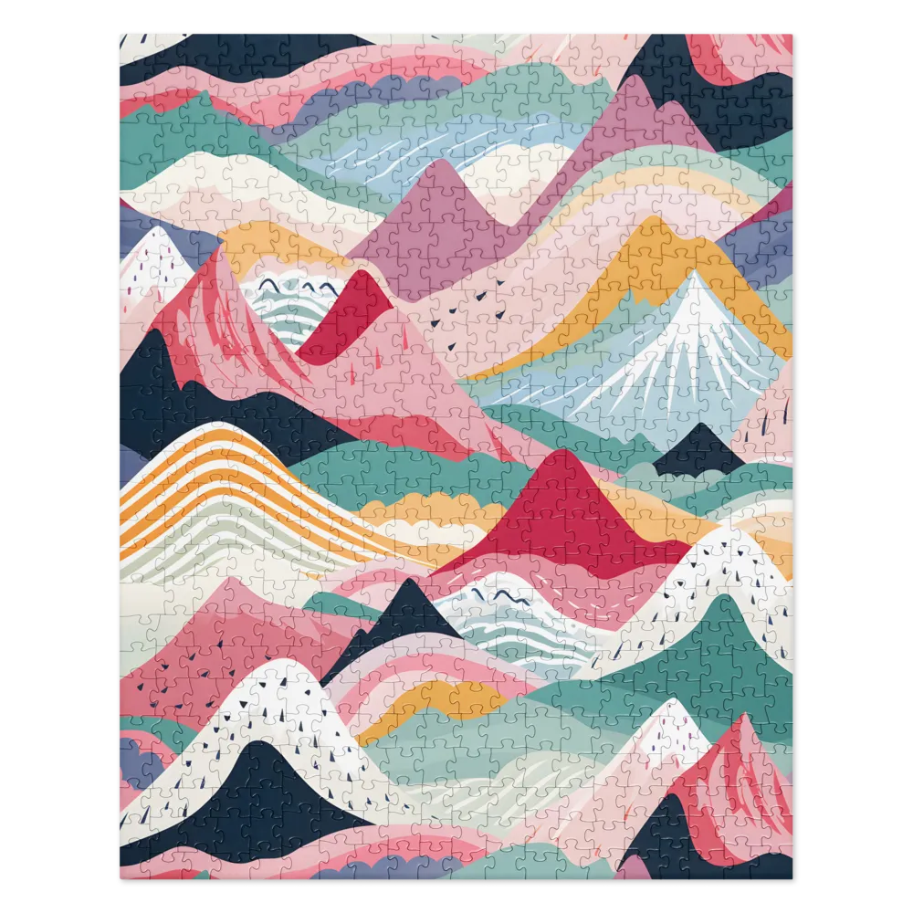 Harmonious Mountain Waves | Jigsaw Puzzle | 520 pieces