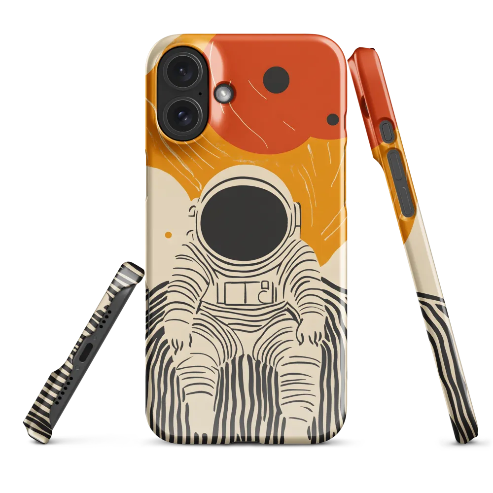Astronaut in Cosmic Thoughts | Phone Case |  16 Plus | Snap Case | Glossy