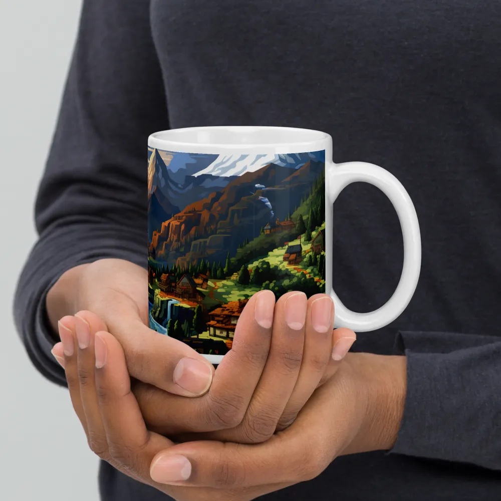 Tranquil Sunset Over Serene Landscape | Mugs | Multiple Sizes & Colors