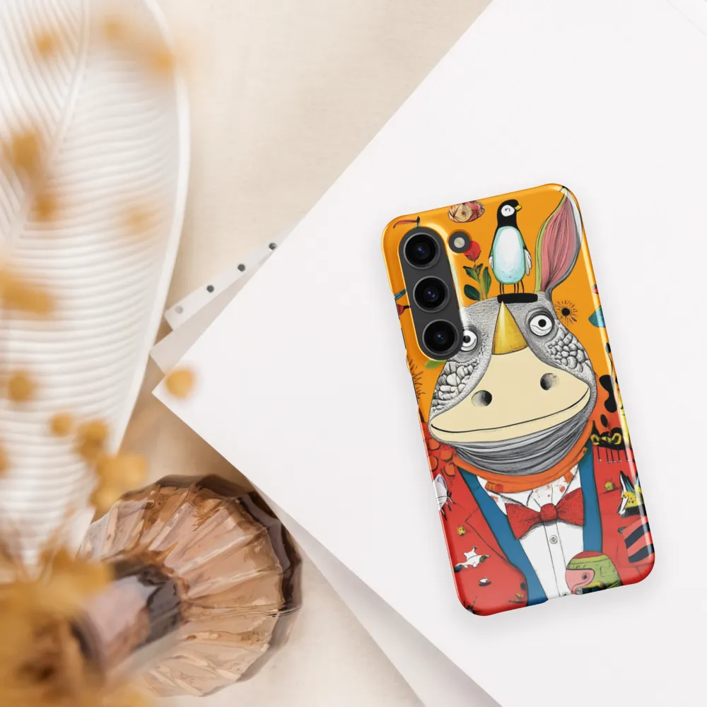 Whimsical Rhinoceros: A Playful Encounter