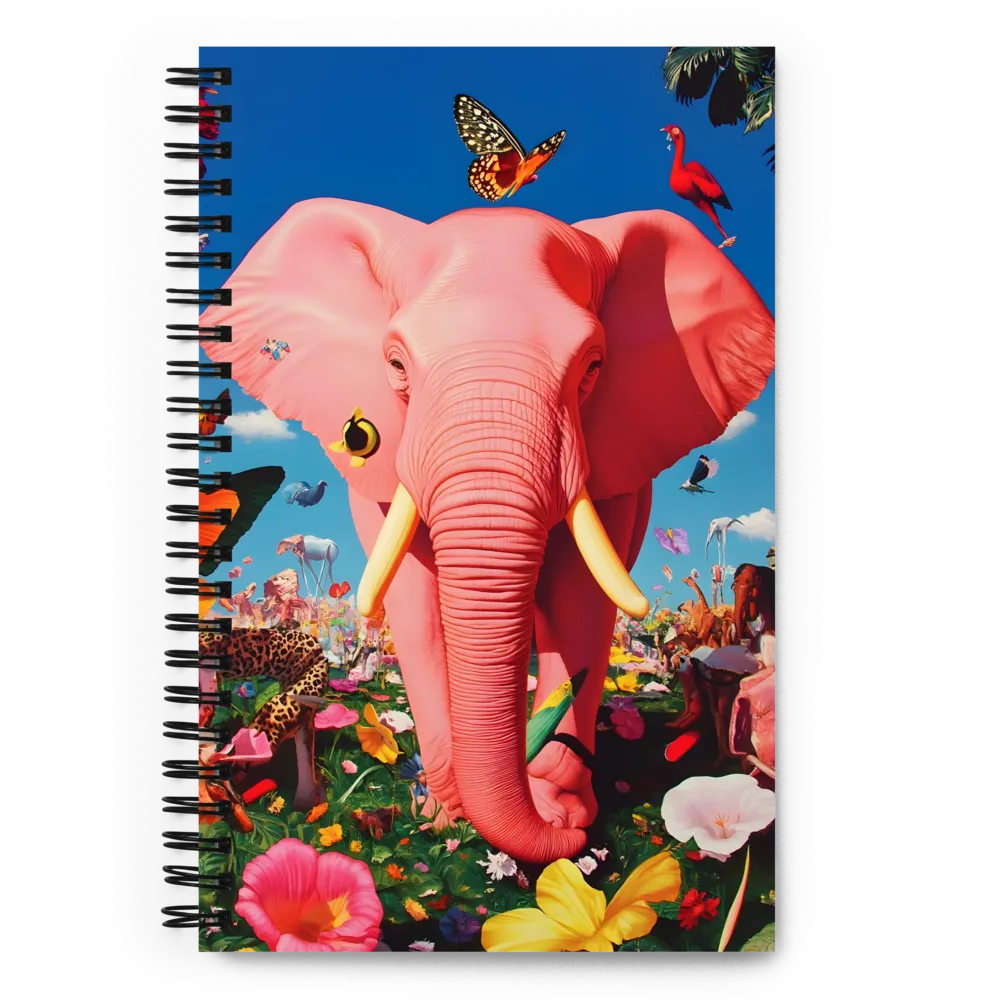 Surreal Garden: The Pink Elephant | Spiral Notebook