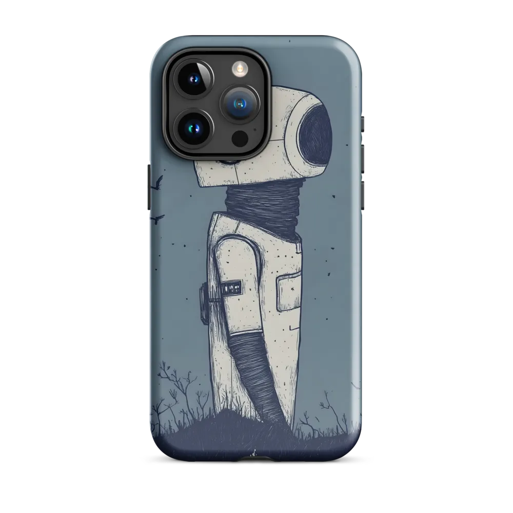 Contemplative Robot in a Barren Landscape
